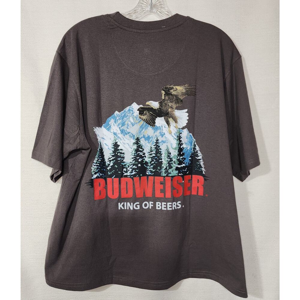 Budweiser men's large brown shirt